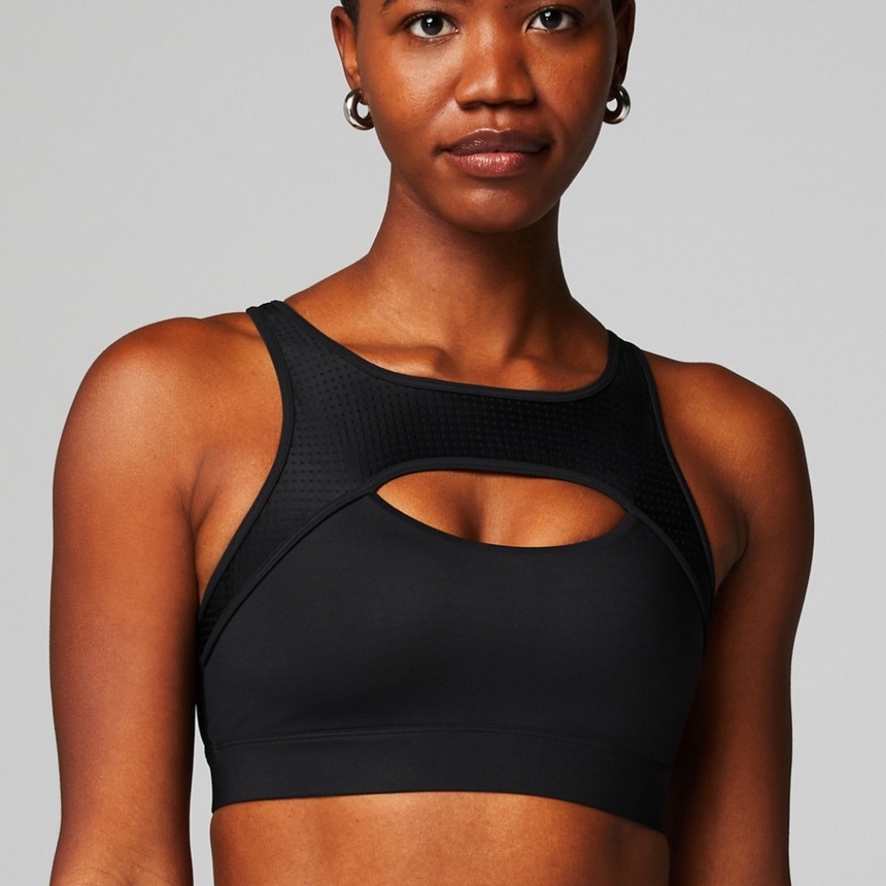 Fabletics Mesh Breathable Medium Impact Sports Bra Size Medium